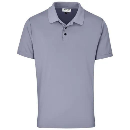 Mens Virtue Golf Shirt Grey Front
